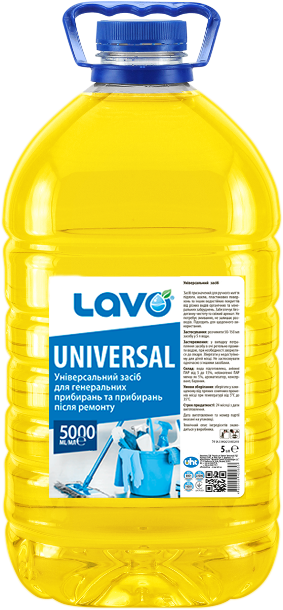 Універсальний засіб для прибирання LAVO® UNIVERSAL, пл. 5 л